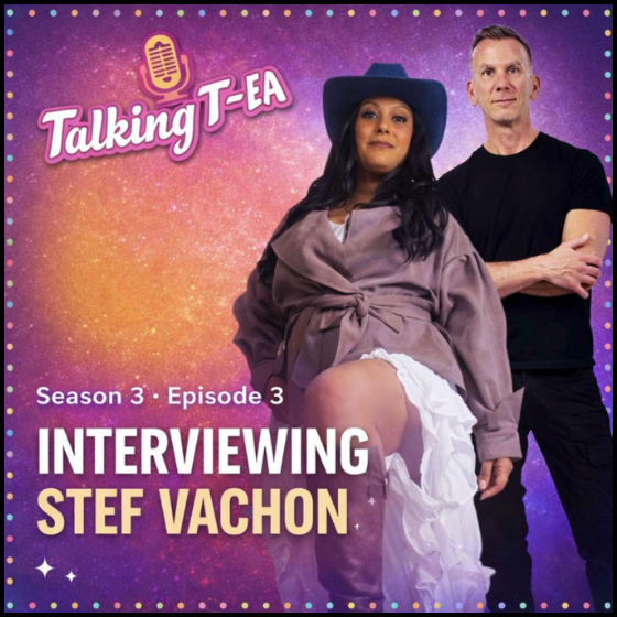 In this episode of Talking T-ea, Juelz sits down with Stef Vachon — a queer former competitive and professional figure skater who walked away from the ice in shame and later returned with pride, authenticity, and self-acceptance at the center.